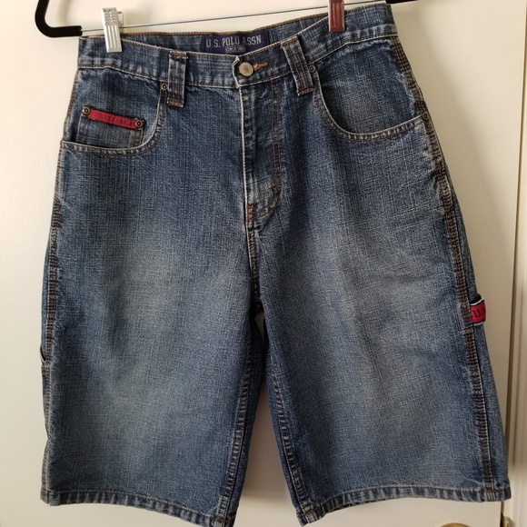us polo jean shorts